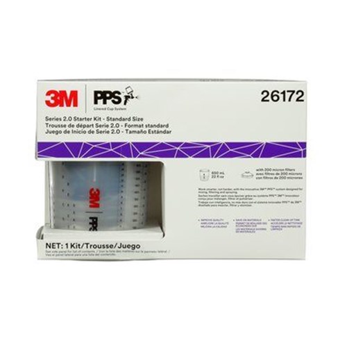 3M PPS Paint Preparation System Kit, Mini Size, 200 Micron Filters MMM