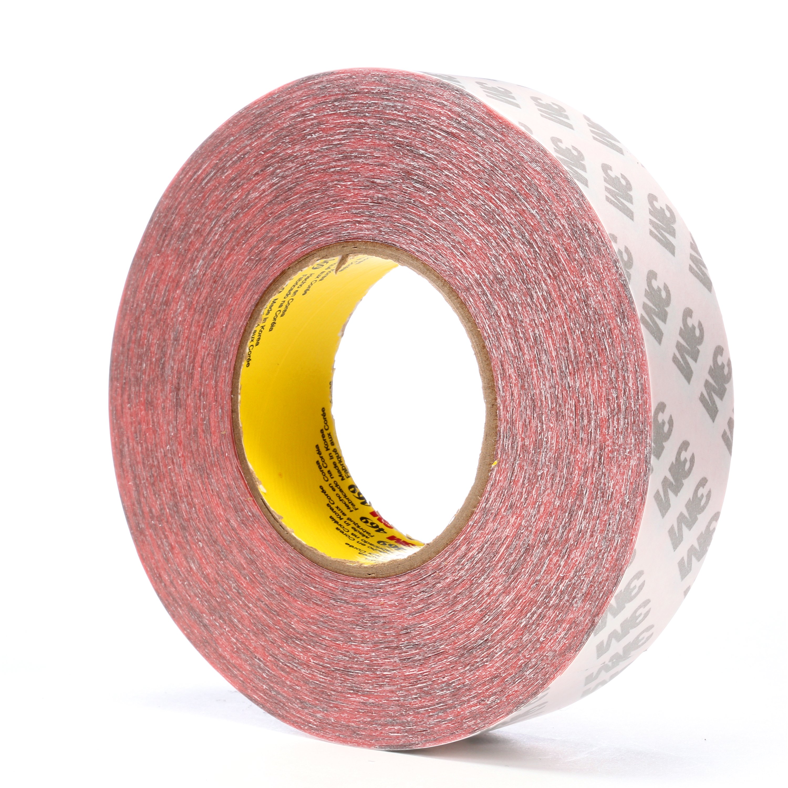 3M 469 Red Double Coated Double Sided Tape, 2 Wide x 60 Yard Roll