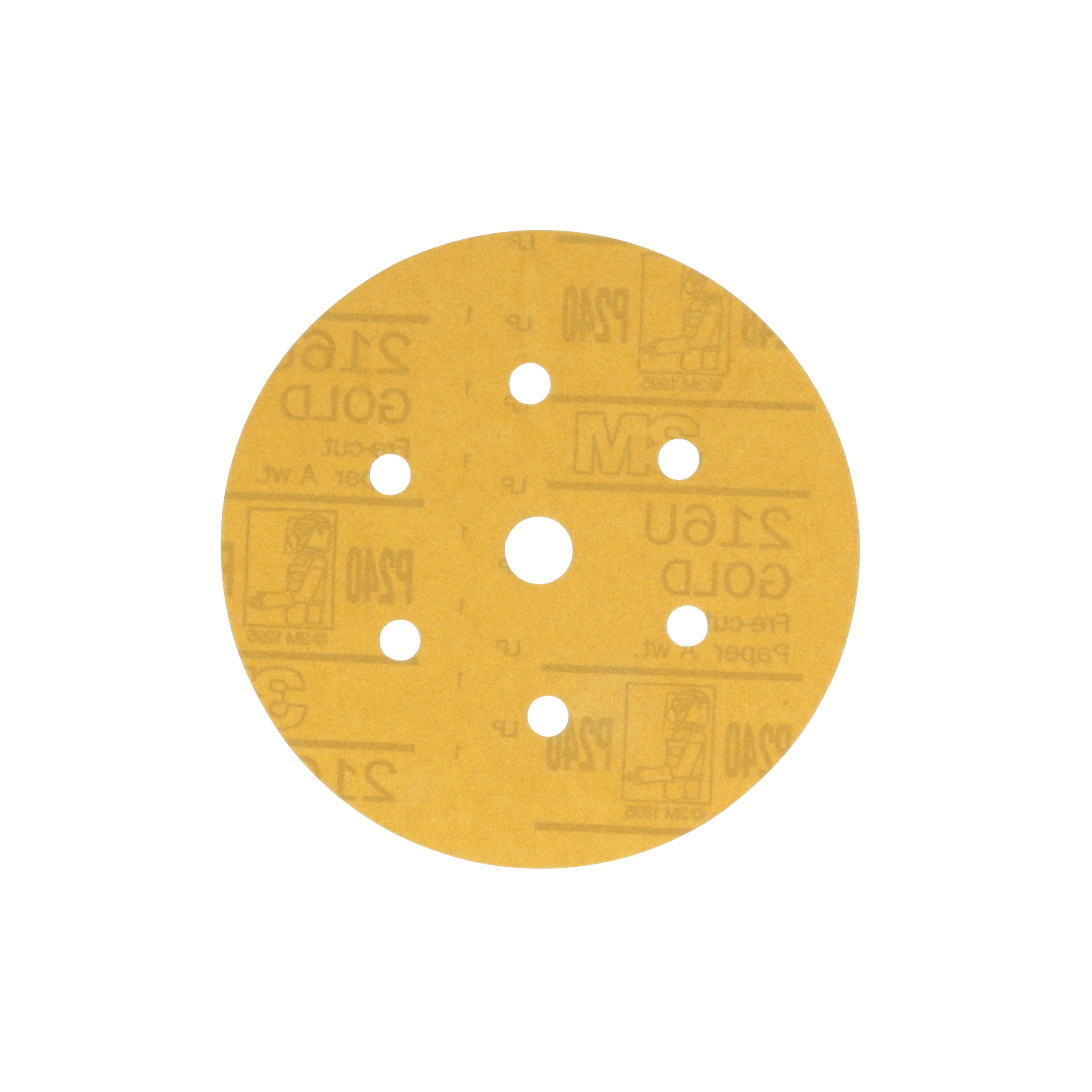 3M™ Hookit™ Gold Disc Dust Free 216U, 01075, 6 in, P320 grit, 100 discs per  carton, 4 cartons per case