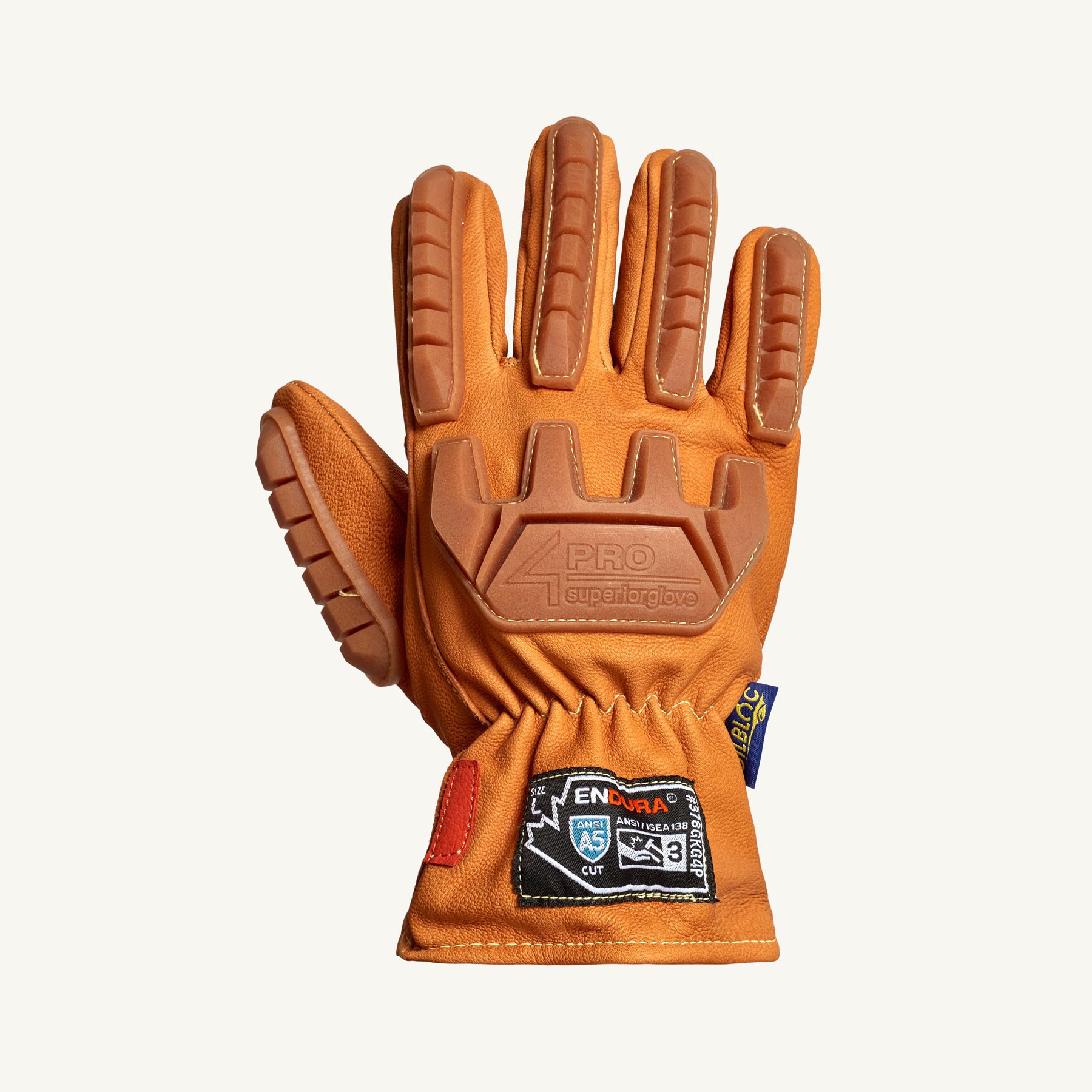 Superior Glove 378GOBTKL - Kevlar-Lined Waterstop/Oilbloc Winter Goat-Grain  Drivers Glove