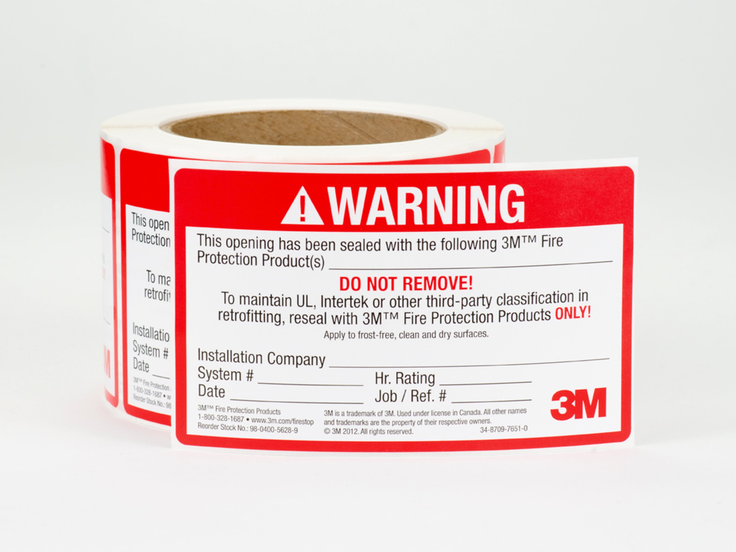 3M™ Firestop Identification Label Roll