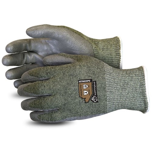 TenActiv™ Green 13-Gauge Extreme-Cut Glove With Polyurethane Grip STAGCXPU